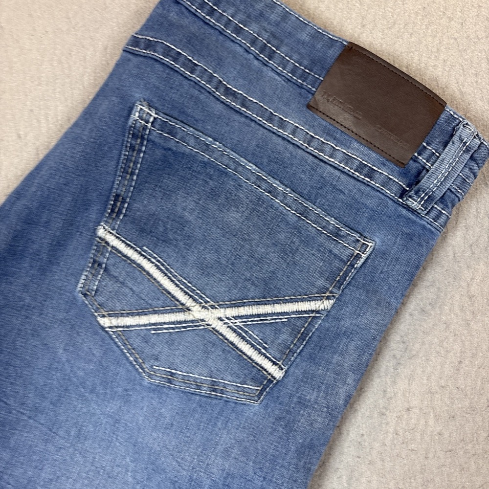 TK Axel Jeans Men's 40x30 Blue Slim Boot stretch western work comfort